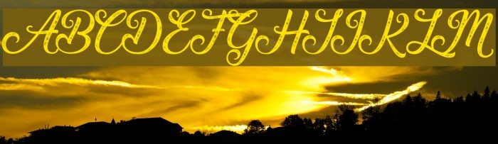 Waving at Christmas Font examples