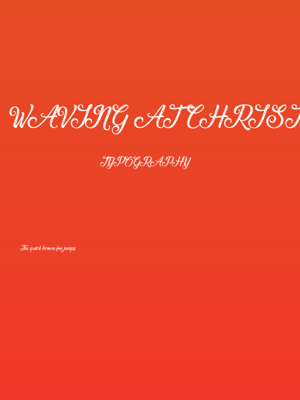 Waving at Christmas Poster