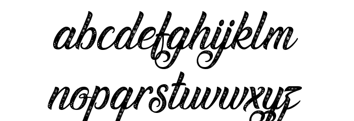 Waving at Christmas Font LOWERCASE