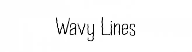 Wavy Lines  Fuentes Gratis Descargar