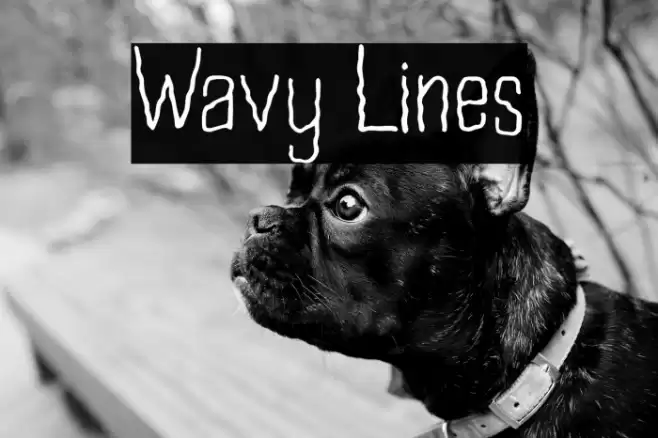 Wavy Lines Font examples