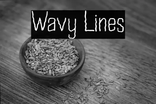 Wavy Lines Font examples