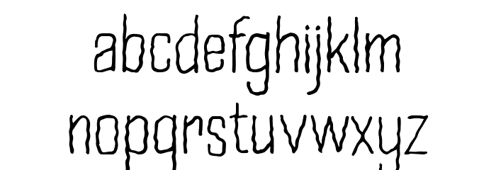 Wavy Lines Font LOWERCASE