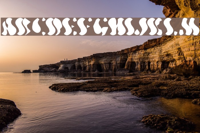 Wavy Optickal Font examples