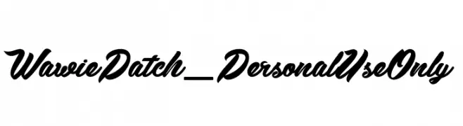 Wawie Patch_PersonalUseOnly  font caratteri gratis