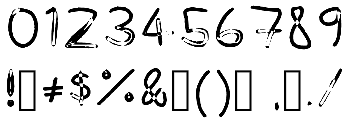 Wax - Regular Font OTHER CHARS