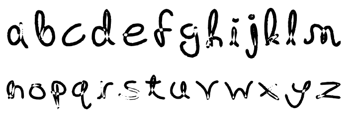 Wax - Regular Font LOWERCASE