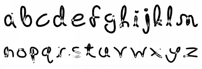 Wax - Regular Font LOWERCASE