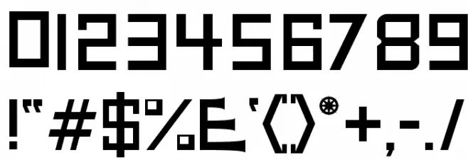 Wax Font OTHER CHARS