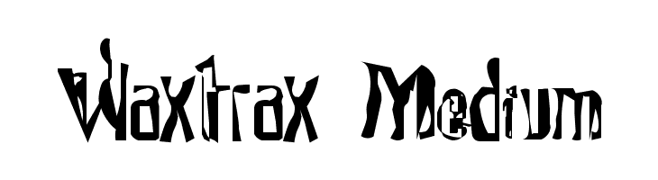 Waxtrax Medium  font caratteri gratis