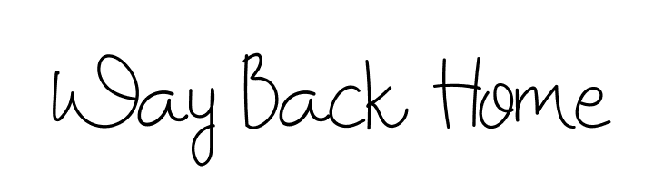 Way Back Home  font caratteri gratis
