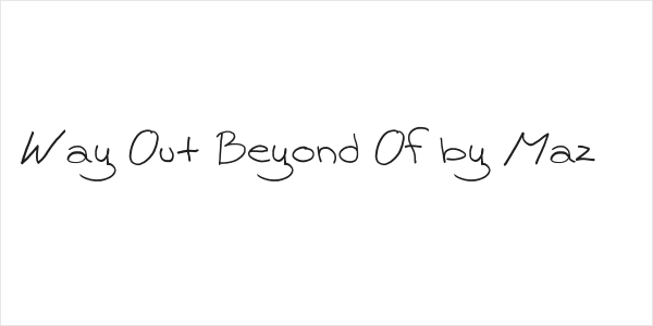 Way Out Beyond Of by Maz Logo