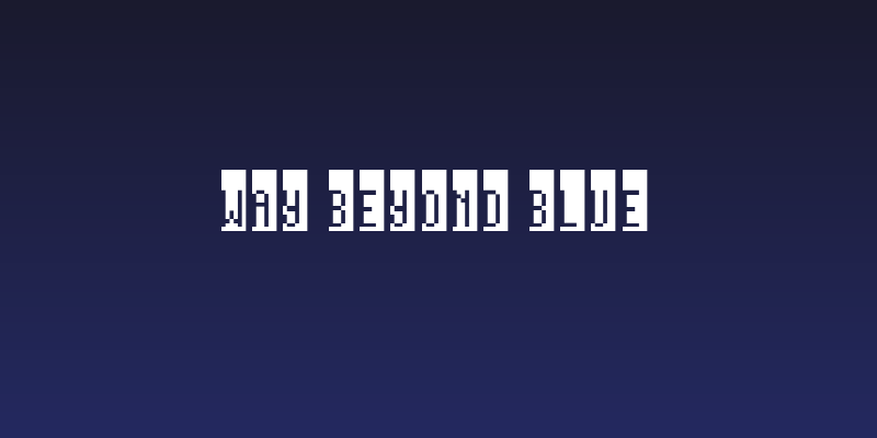 Way beyond blue Social Header