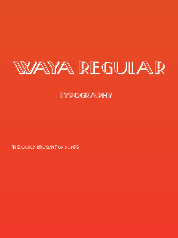 Waya Regular Poster