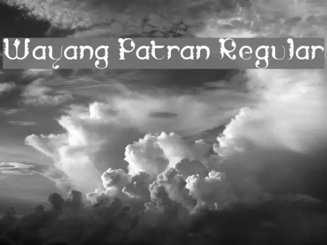 Wayang Patran Regular Font examples