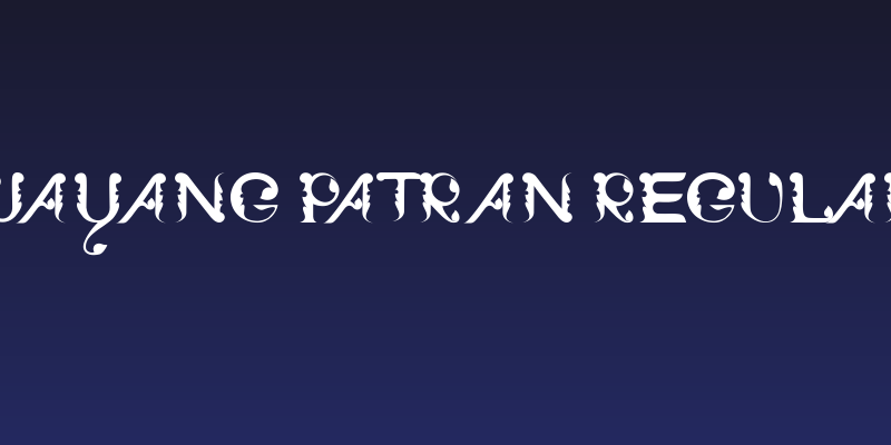 Wayang Patran Regular Social Header