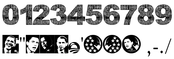 WayangObama Font OTHER CHARS