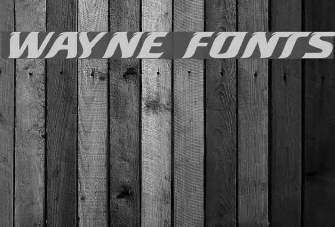Wayne Fonts Font examples
