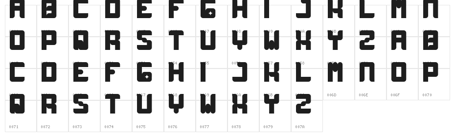 Wayner 8088 Character Map