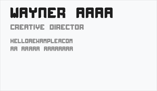 Wayner 8088 Business Card