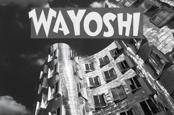Wayoshi Font examples