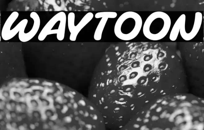 Waytoon Caratteri examples