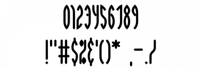 Wayward BRK Font OTHER CHARS