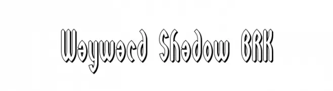 Wayward Shadow BRK  नि: शुल्क फ़ॉन्ट्स डाउनलोड