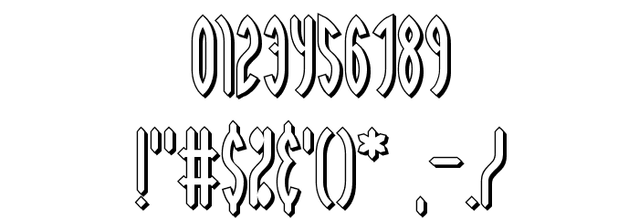 Wayward Shadow BRK Font OTHER CHARS