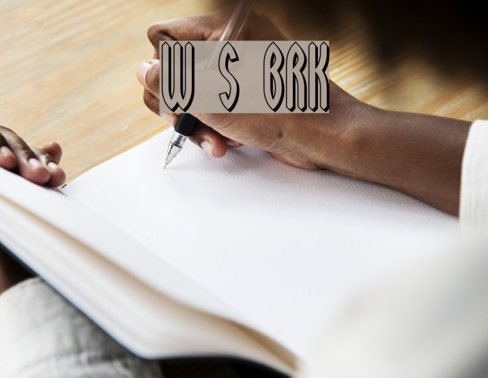 Wayward Shadow BRK Font examples