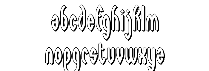 Wayward Shadow BRK Font LOWERCASE