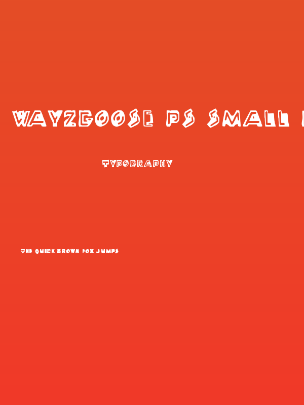 Wayzgoose PS Small Caps Poster