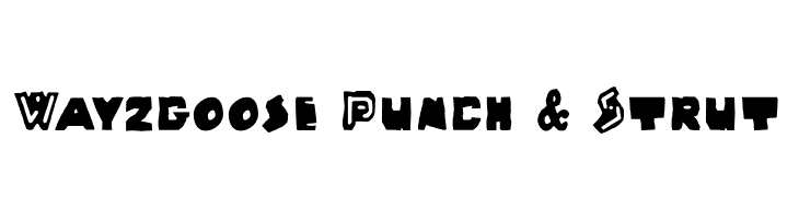 Wayzgoose Punch & Strut  لخطوط تنزيل