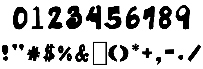 Wayzgoose Punch & Strut Font OTHER CHARS