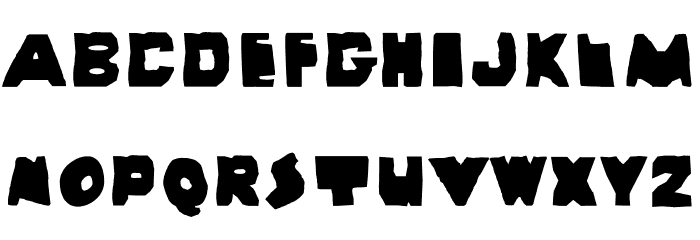 Wayzgoose Punch & Strut Font LOWERCASE