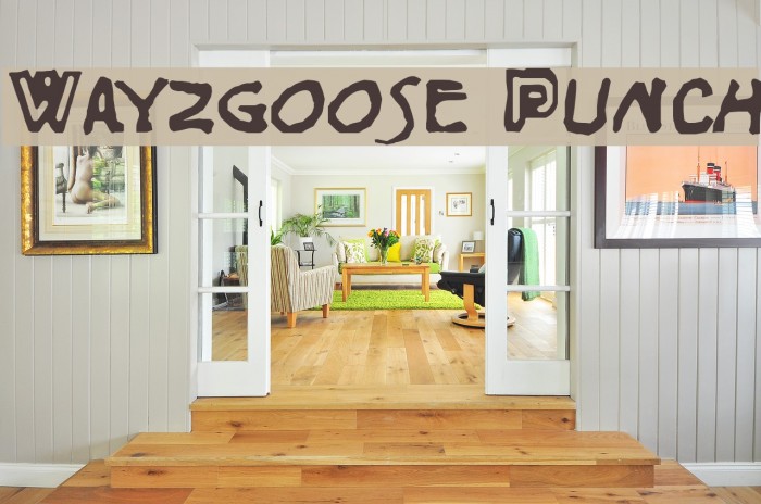 Wayzgoose Punch Font examples