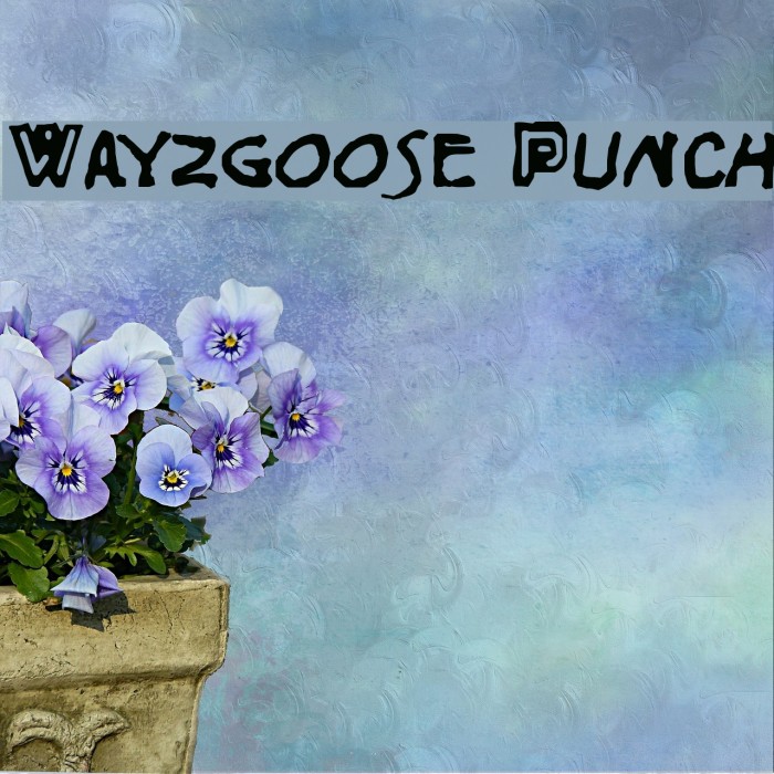 Wayzgoose Punch Font examples