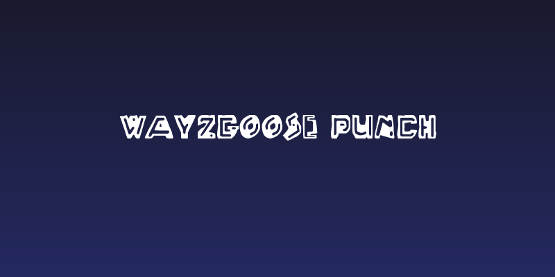 Wayzgoose Punch Social Header