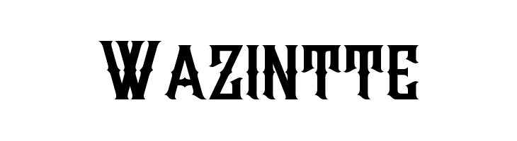 Wazintte  font caratteri gratis