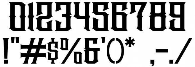 Wazintte Font OTHER CHARS