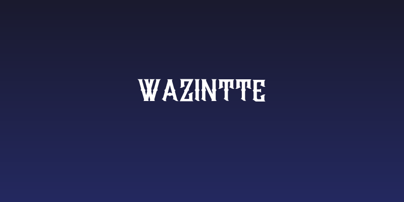 Wazintte Social Header