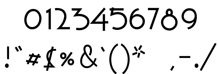 wacky sushi Font OTHER CHARS