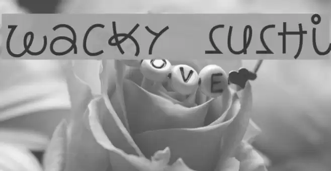 wacky sushi Font examples