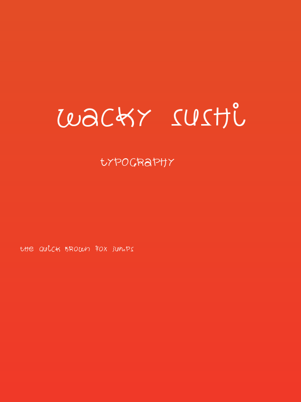 wacky sushi Poster