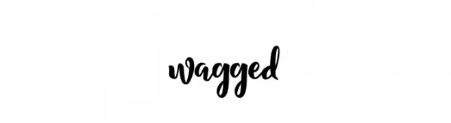 wagged  Frei Schriftart Herunterladen