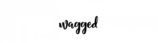 wagged  Frei Schriftart Herunterladen