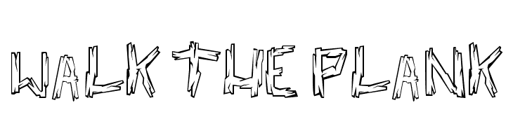walk the plank Font