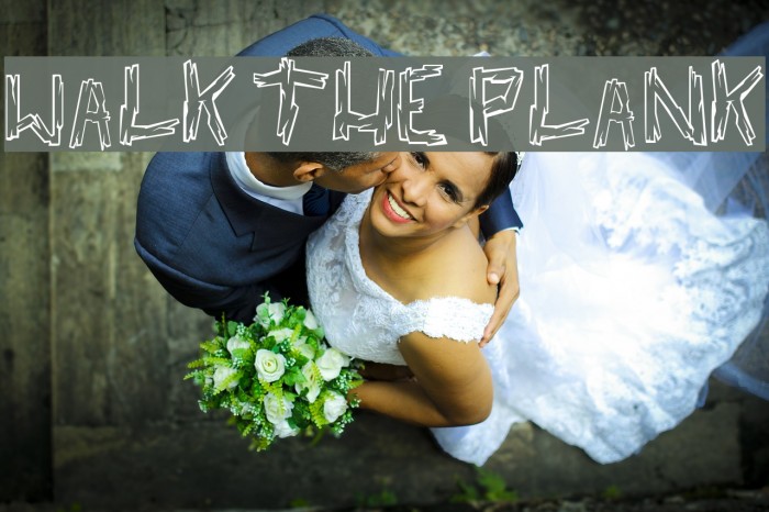 walk the plank Font examples