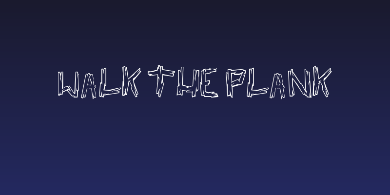 walk the plank Social Header