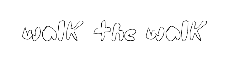 walk the walk  font caratteri gratis